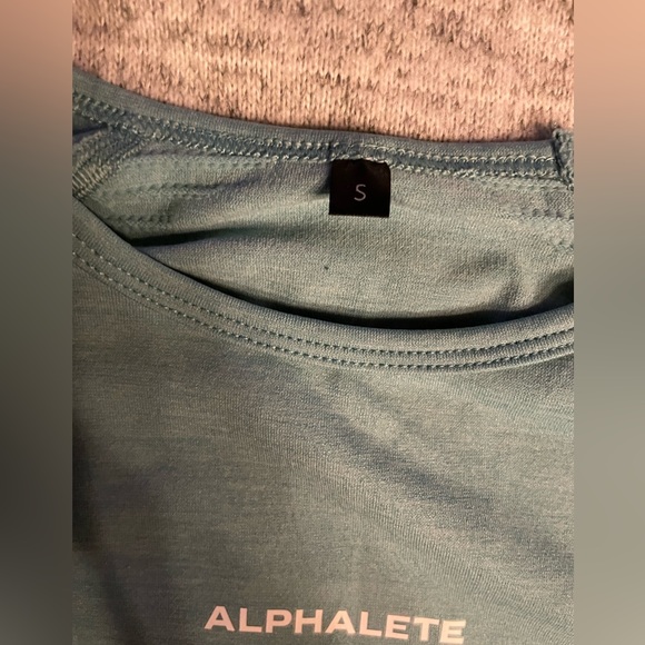 Alphalete Crop Top/Biker Short Set Capri Sun - Picture 8 of 8